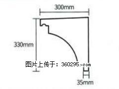产品分解图型 - 檐口线，型号：SX311-YK-2，规格：300x330mm(2) - 汉中三象EPS建材 hanzhong.sx311.cc